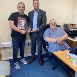  25 years service with Falcon Tower Crane Services Ltd 